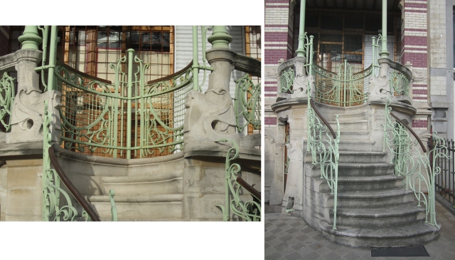 Stone &amp; steel staircase.1